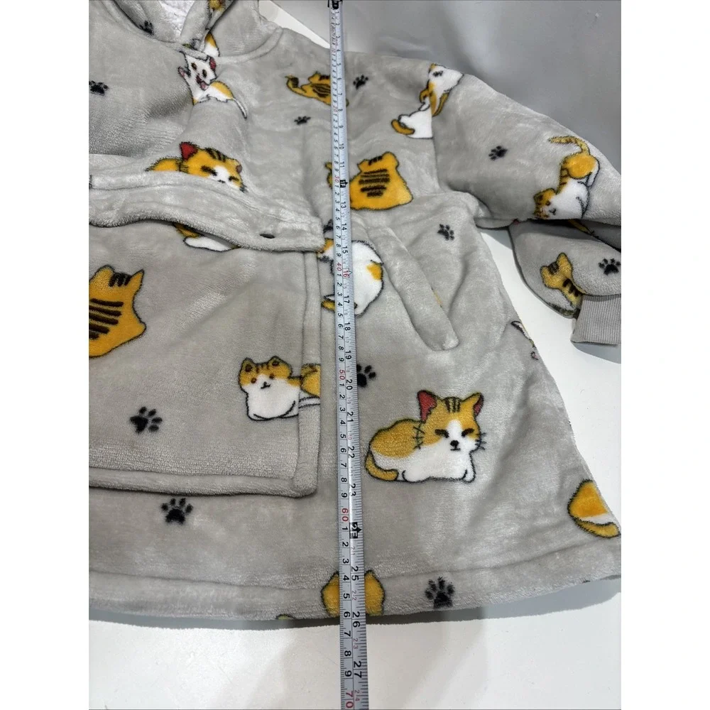Oversized Fleece Cat Hoodies for Women and Men Adult Wearable Blanket Hoodies